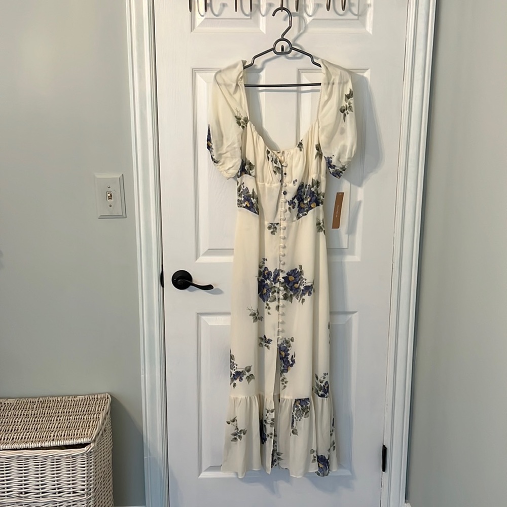 Ivory floral dress